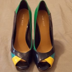 Nine West Women's Multi-colored heels 7M